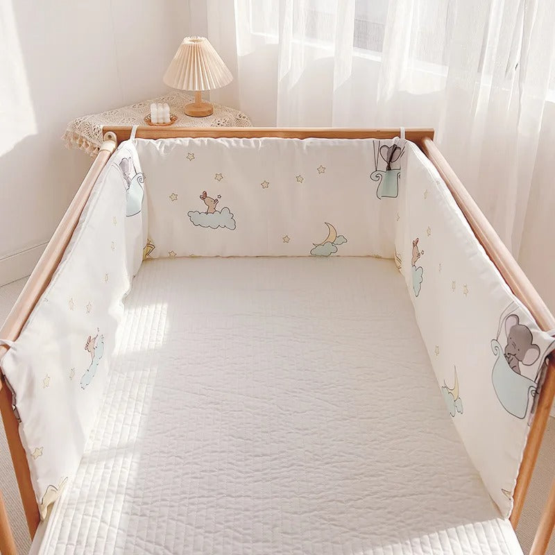 Tour de lit bébé | Fleuri