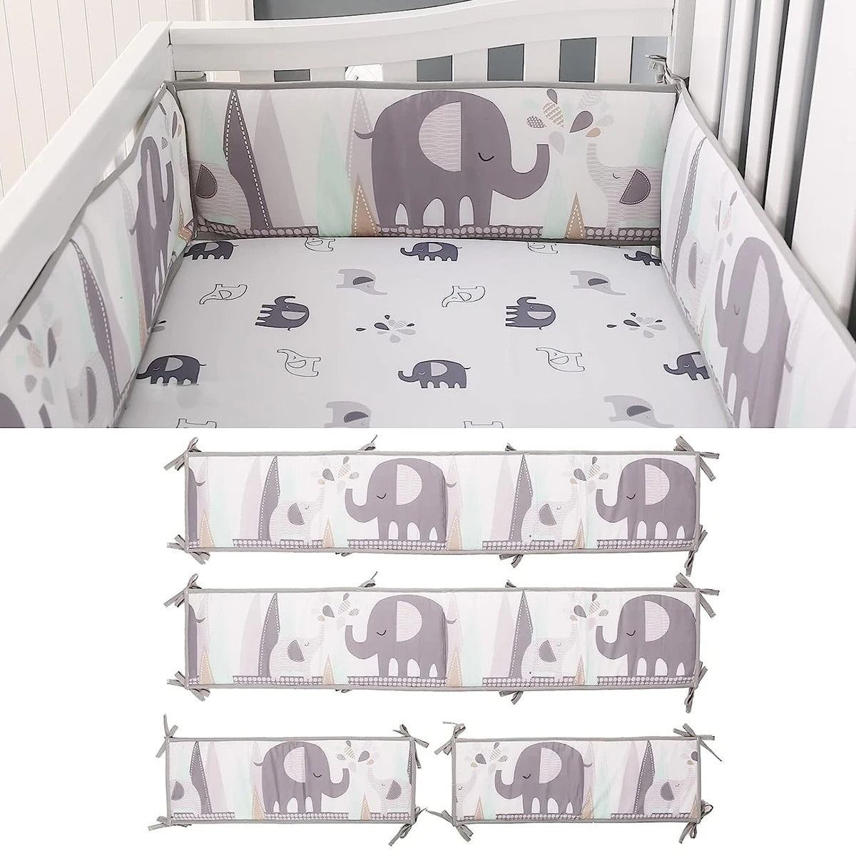 Tour de lit bébé | Elephant
