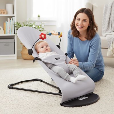 Balancelle bebe transat confort apaisant regard