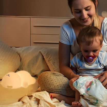 Bebe veilleuse lumière douce maman