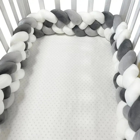 Tresse de lit | Gris Blanc Foncé