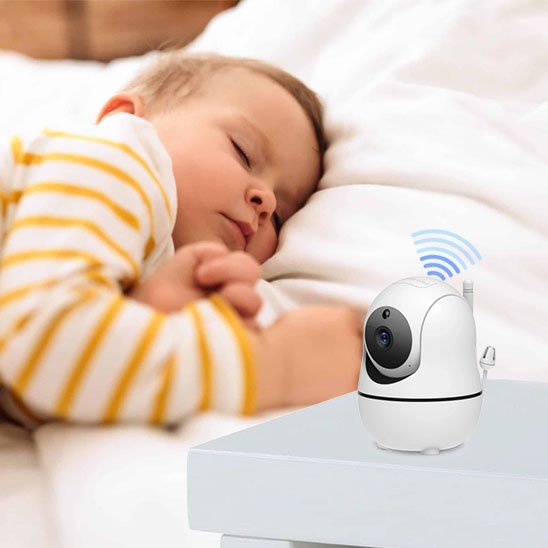 Camera bebe intelligente hd rayé