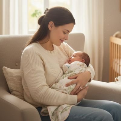 Couverture bébé apaisant maman