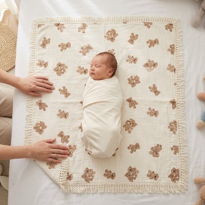 Couverture bébé au dos