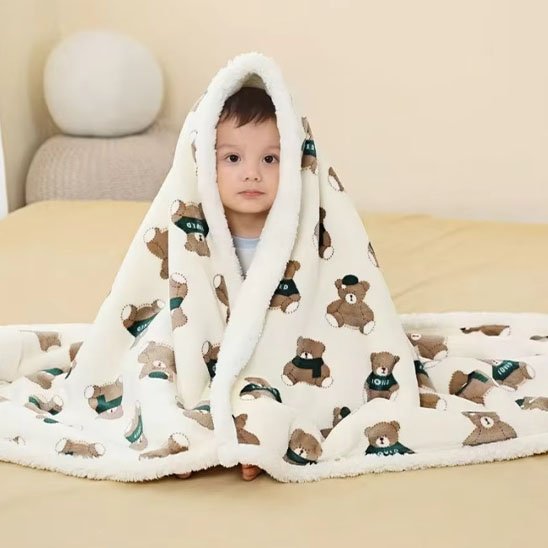 Couverture bébé cocon douceur blanc