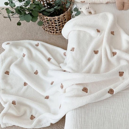 Couverture bébé douce blanc