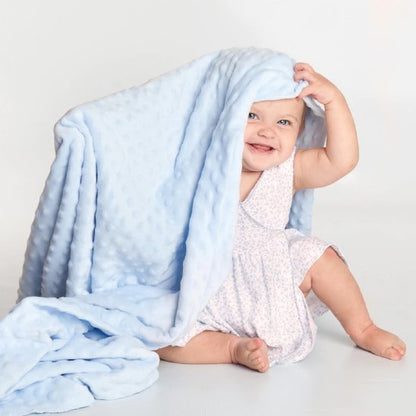 Couverture bébé douceur bleu