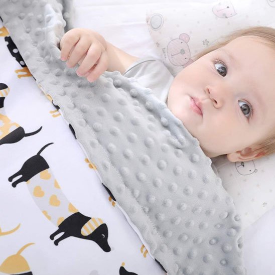 Couverture bébé doudou chien