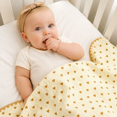 Couverture bébé douillet yeux