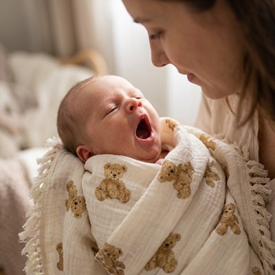 Couverture bébé sourire