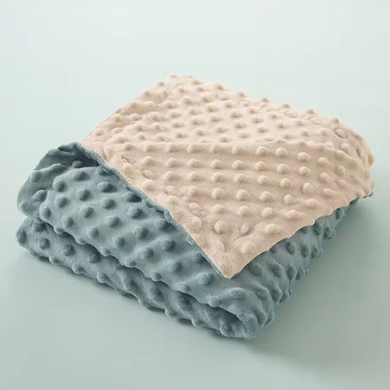 Couverture bébé ultra douce gris