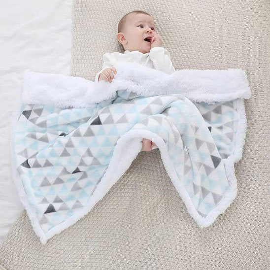Couverture bébé ultra douce chaude ouvert