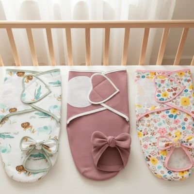 Couverture d'emmaillotage paisible trois