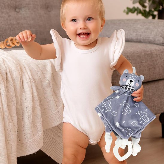 Doudou apaisant bleu