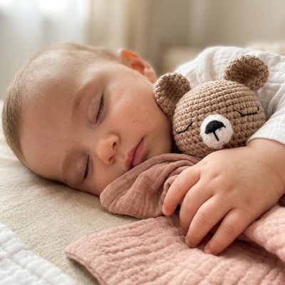 Doudou bebe animalier couche