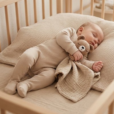Doudou bebe animalier lit