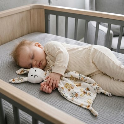 Doudou bebe leopard gauche