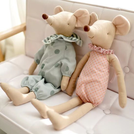 Doudou compagnon gris rose