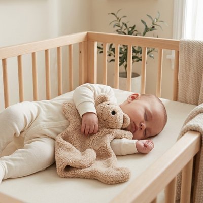 Doudou fourure ourson bras