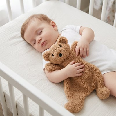 Doudou fourure ourson dos