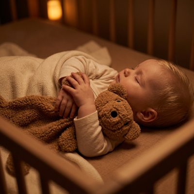 Doudou fourure ourson nuit