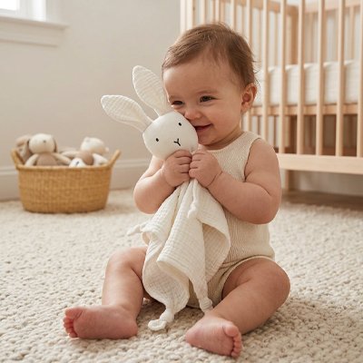 Doudou lapin toute douceur debout