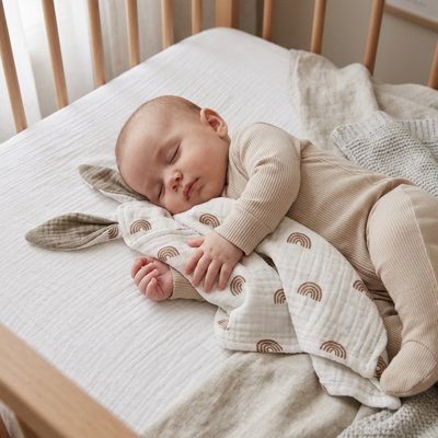 Doudou longue oreille blanc