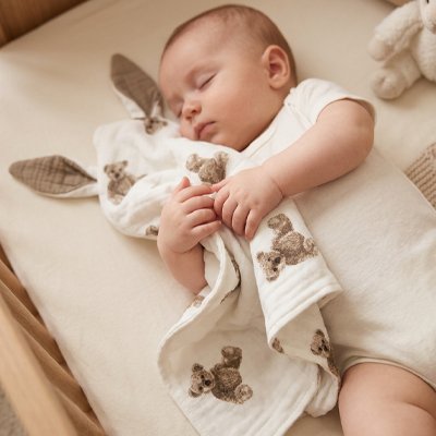 Doudou ourson colle