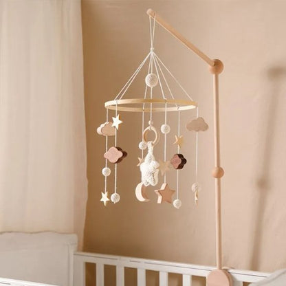 Mobile bébé apaisant éveil dessus