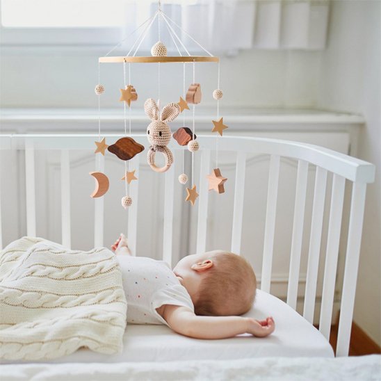 Mobile bébé apaisant éveil dos