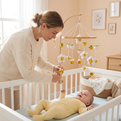Mobile bébé au dos