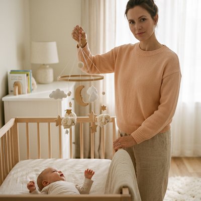 Mobile bébé sommeil doux
