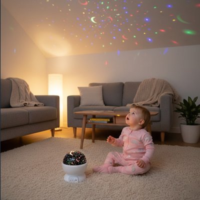 Projecteur enfant étoilé clair