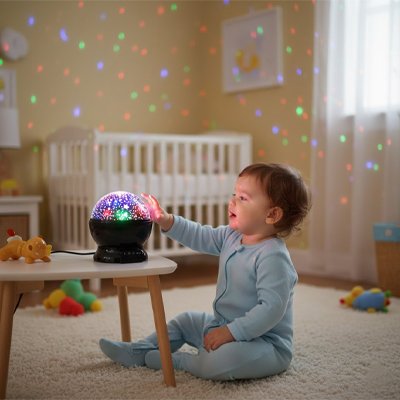 Projecteur enfant étoilé regard