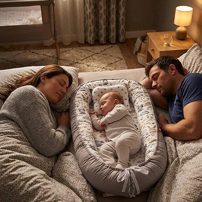 Reducteur de lit pour bebe parents