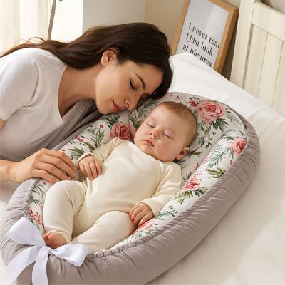Reducteur de lit sécurité confort rose