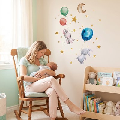 Stickers muraux chambre maman