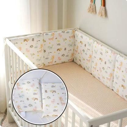 Tour de lit bébé cocon sécurisé jaune