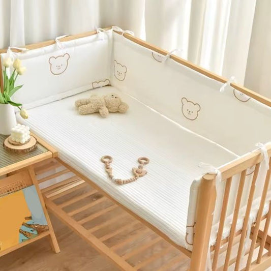 Tour de lit bébé douceur protectrice blanc