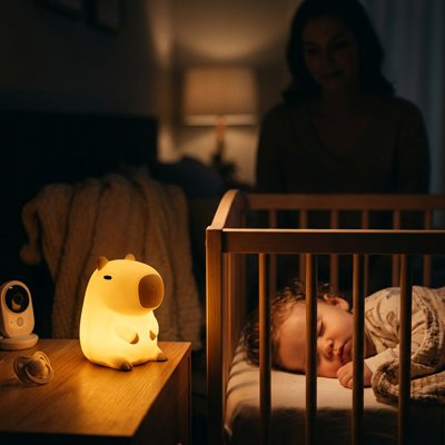 Veilleuse bébé douce ombre