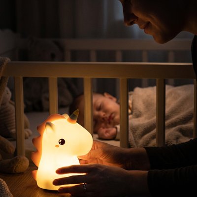 Veilleuse bébé sereinité jaune